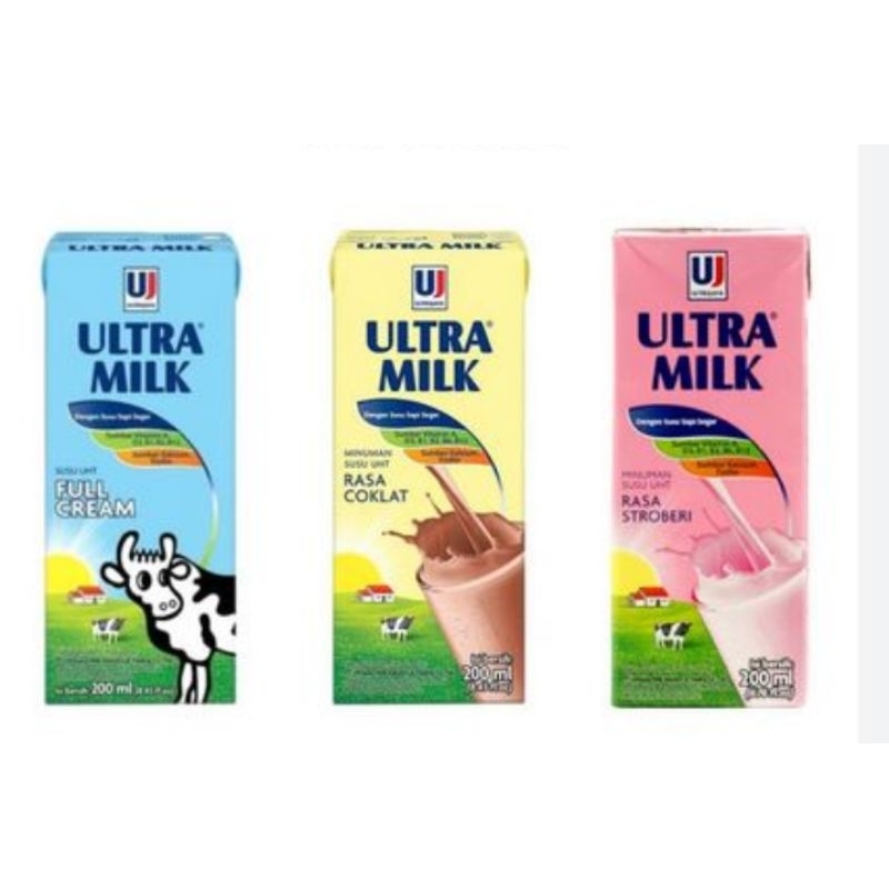 

Susu uht ultra jaya 200mll