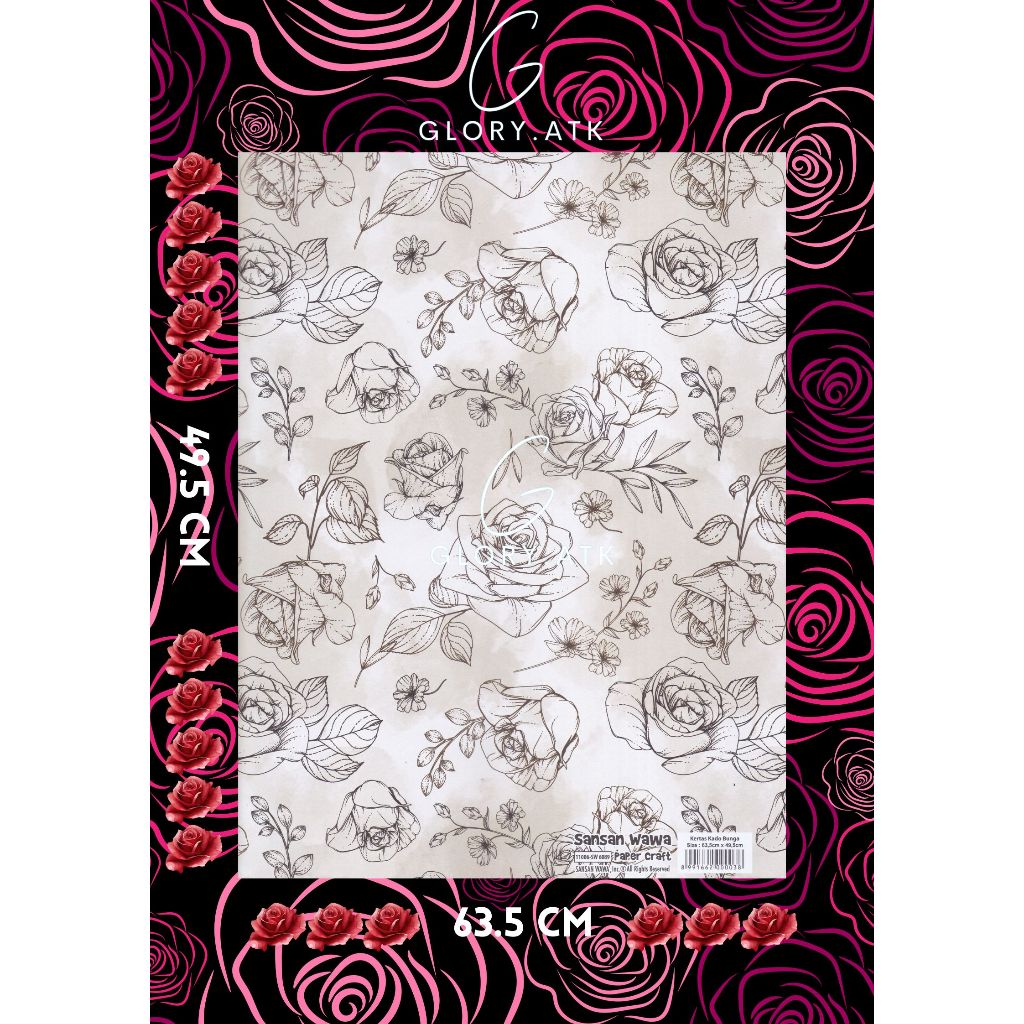 

KERTAS KADO SANWA MAWAR SW6089 DOFF MINIMAL PEMBELIAN 5 LEMBAR