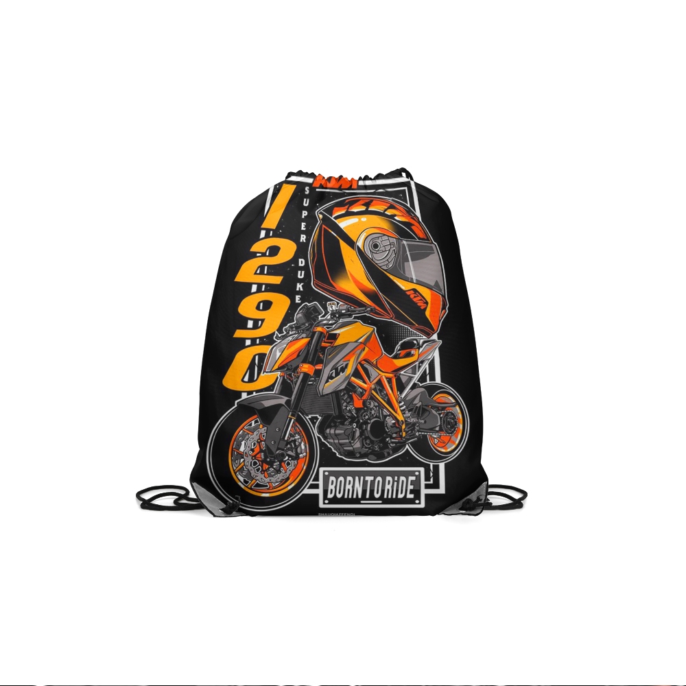 tas serut pengendara motor / string bag racing - tas sunmori - tas Fullprint bisa custom gambar - ta