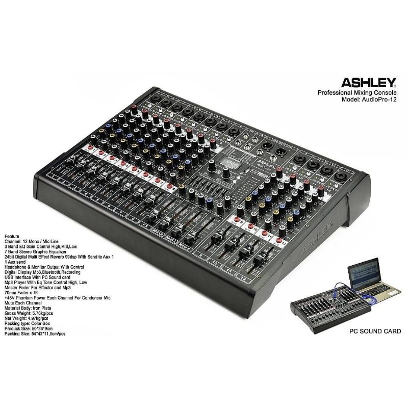 Ashley mixer AUDIO PRO 12