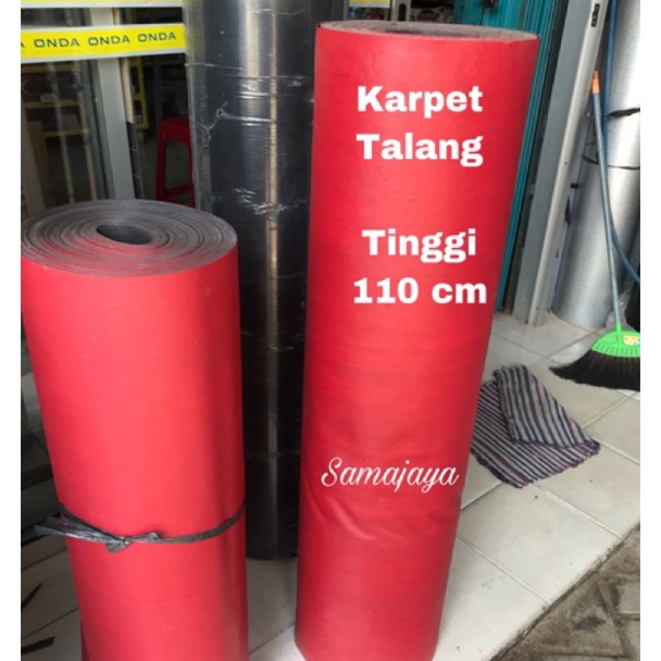 QRs Karpet Talang 11 cm  Karpet talang merah hitam