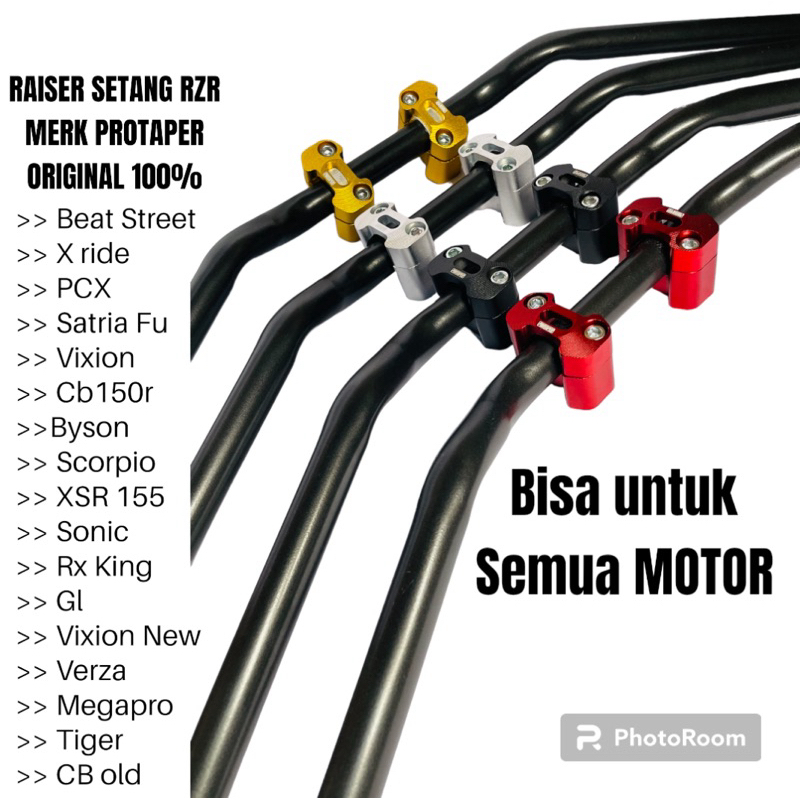 Set Bundle Stang rzr protaper original universal Satria Fu Vixion Old New Beat Street Sonic 150r PNP