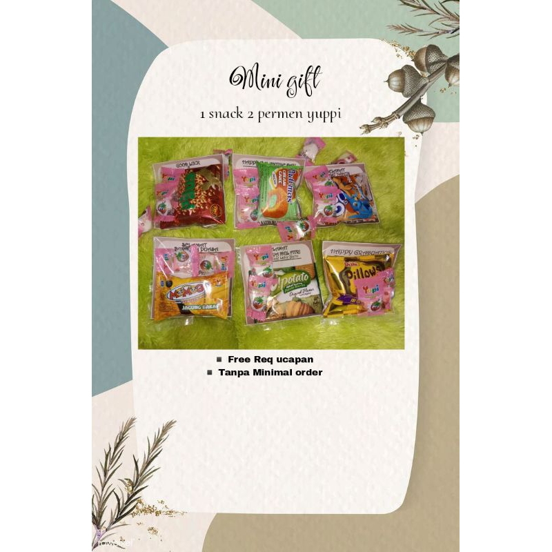 

Snack Mini gift untuk teman, kerabat, acara ultah dll