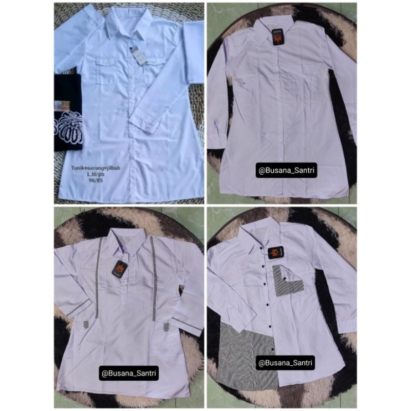 Atasan putih santri putri//atasan putih santriwati//baju putih santri putri//baju putih santriwati//