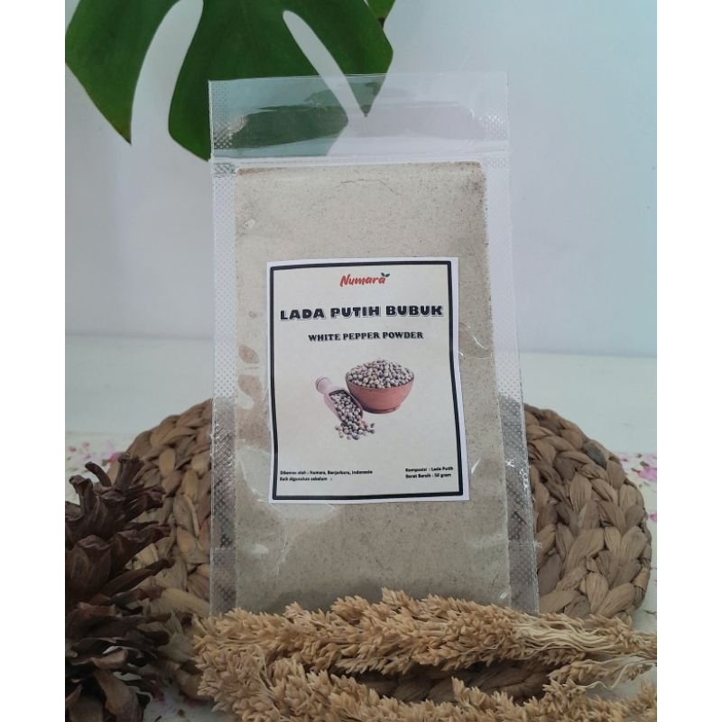 

Lada Putih / Merica Bubuk / White Pepper Powder 50 gram