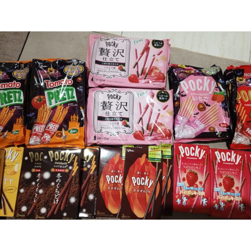 

PO Pocky Coklat Jepang Snack Greentea Matcha Strawberry Chocolate