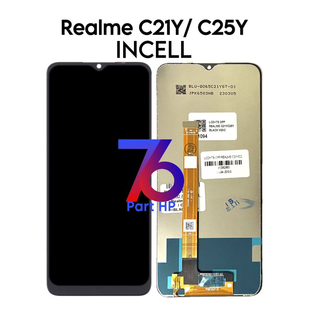 LCD Touchscreen Fullset Realme C21Y / C25Y / RMX3261 / RMX3263 / RMX3265 / RMX3268