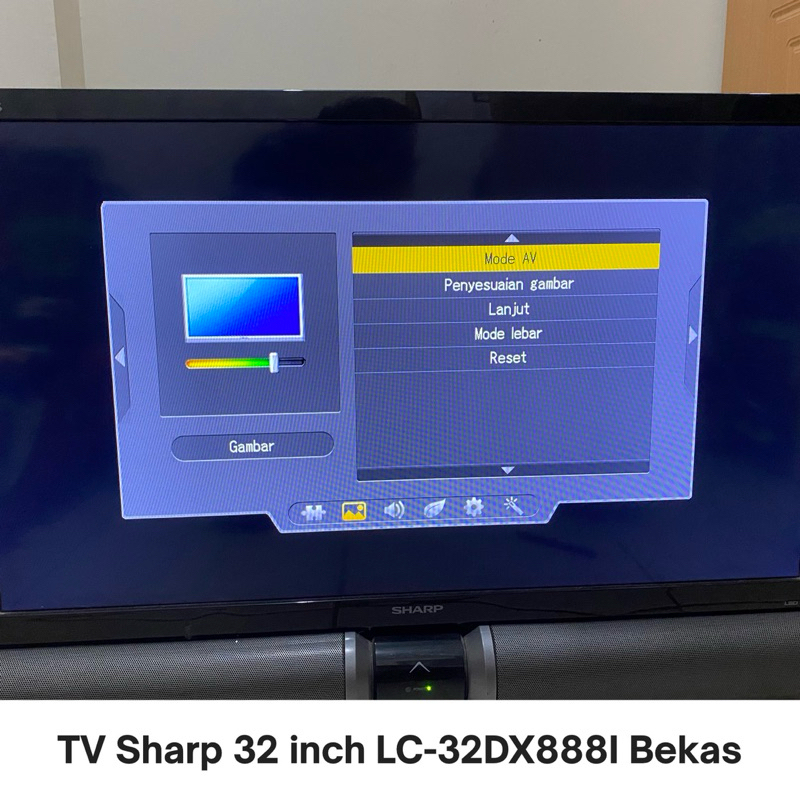 TV sharp 32 inch LC-32DX8881 Bekas