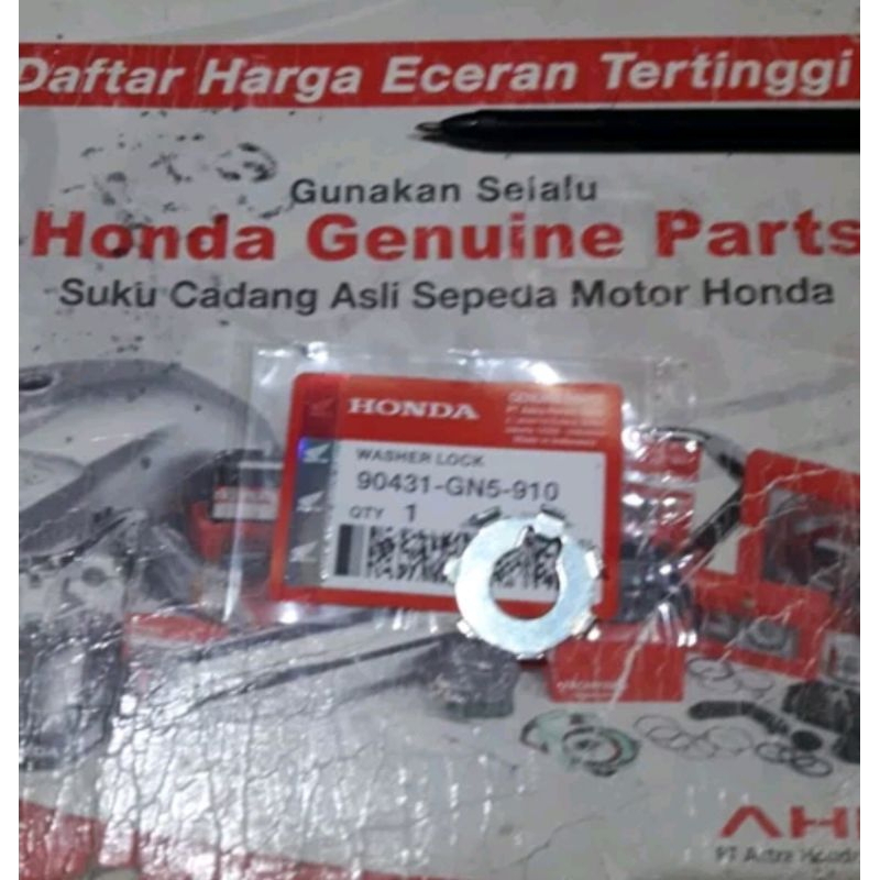 kleman mur kopling washer lock buat honda grand prima star supra legenda fit new revo 90431-GN5-910