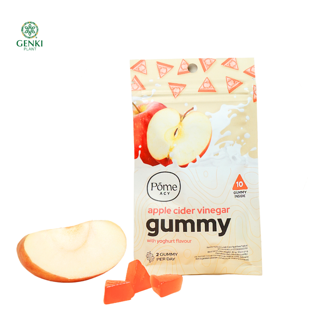 Pome ACY Gummy / Apple Cider Vinegar Yoghurt Gummy - 10 pcs