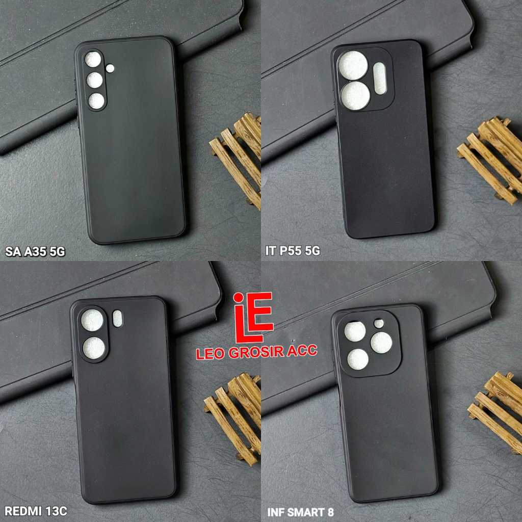 REDMI 9A SOFT CASE MACARON BLACK CASE PREMIUN BLACK REDMI 9A MSB