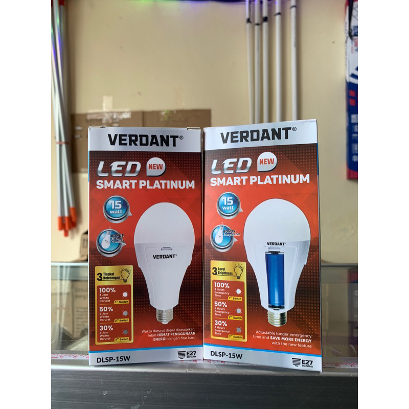 LAMPU LED EMERGENCY 15 WATT VERDANT TERANG HEMAT ENERGI
