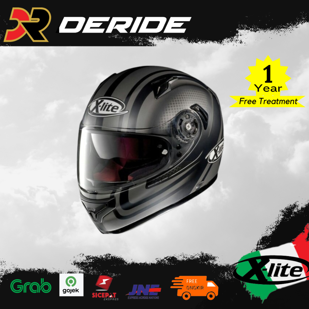 HELM XLITE X-661 SLIPSTREAM N-COM 034 FULL FACE SNI