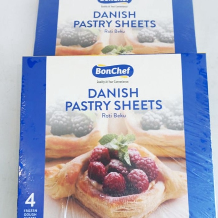 

Free Ongkir bonchef danish pastry sheet roti beku untuk cromboloni viral 75gr