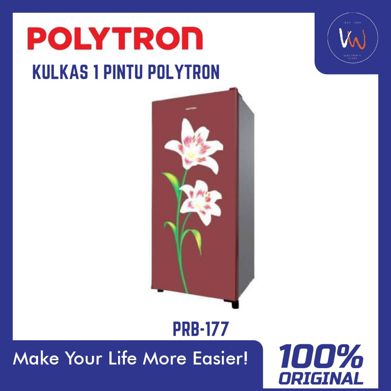 Kulkas 1 Pintu Polytron PRB-177 / Kulkas Polytron / Pendingin