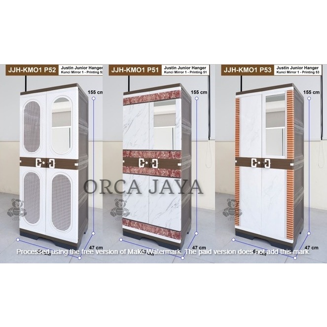 LEMARI PAKAIAN PLASTIK CLUB JUSTIN JUNIOR 2 PINTU/LEMARI PLASTIK/LEMARI PAKAIAN/LEMARI CLUB/GOSEND