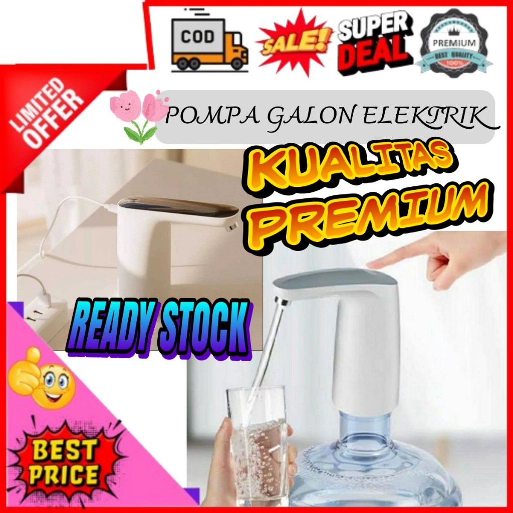 Elektronik  Pompa Air Galon Elektrik / Dispenser Air estetik / Alat Kompa Air Galon Elektrik Pompa A