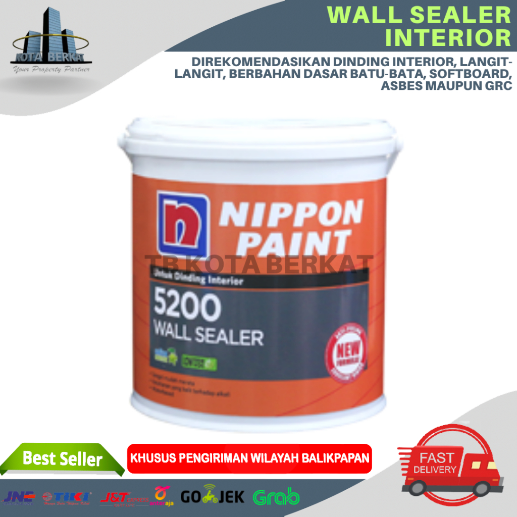 CAT DASAR INTERIOR/CAT DASAR DALAM NIPPON / WALL SEALER NIPPON 5200 4KG