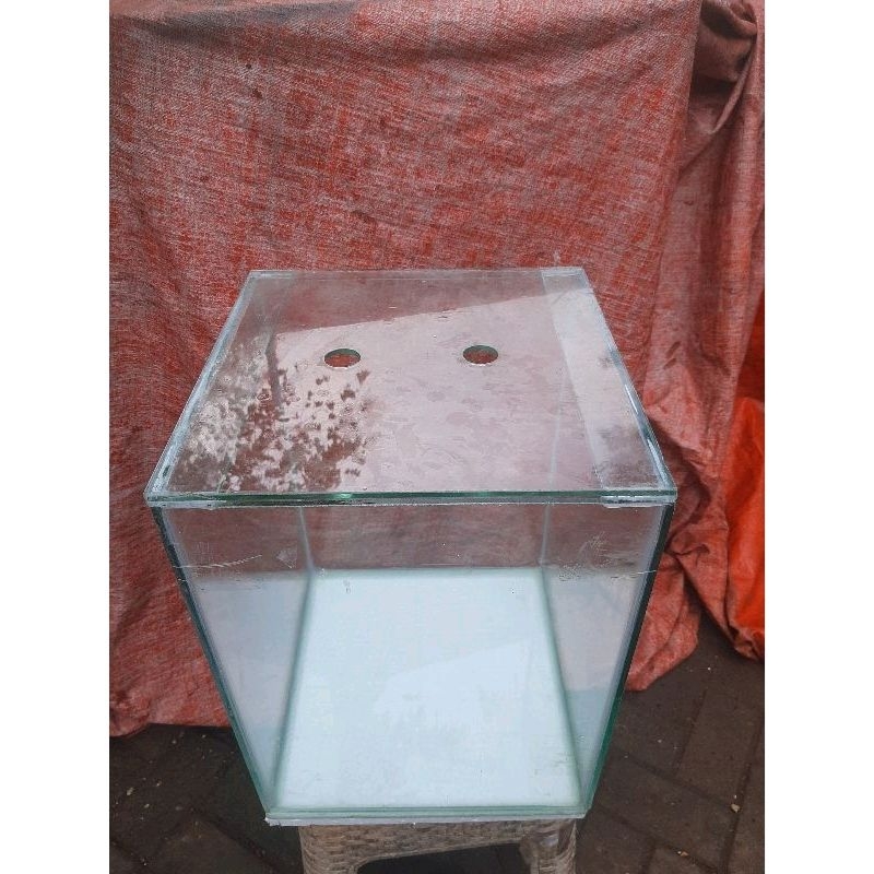 Aquarium 30x30x40 & tutup Kaca