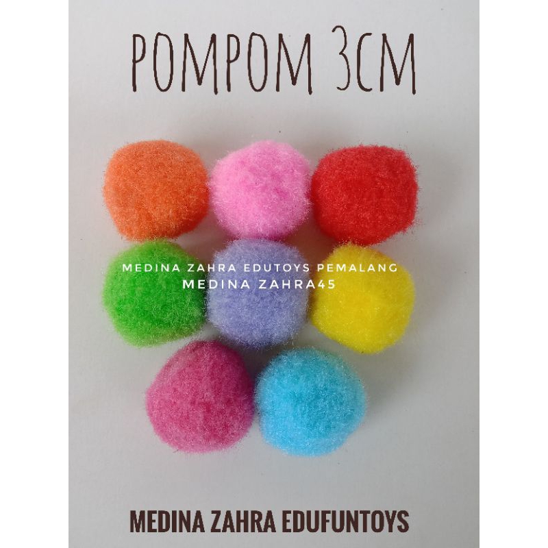 Pompom Bola Pompom 3cm