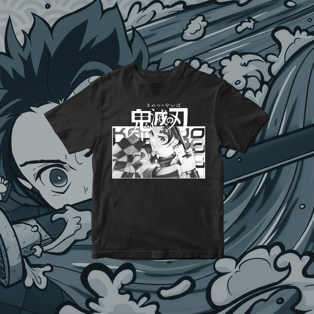 KAOS ANIME DISTRO -[ DEMON SLAYER / INOSUKE / ZENITSU / NEZUKO ]-- TANJIRO KAMADO