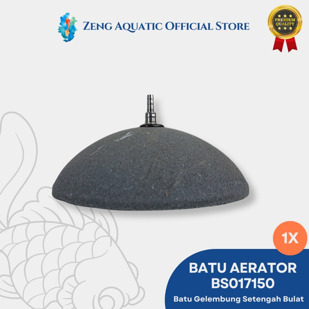 Batu Aerator Gelembung 15 cm Setengah Lingkaran Airstone Batu Aerasi Aquarium Kolam Bioflok by Zeng 