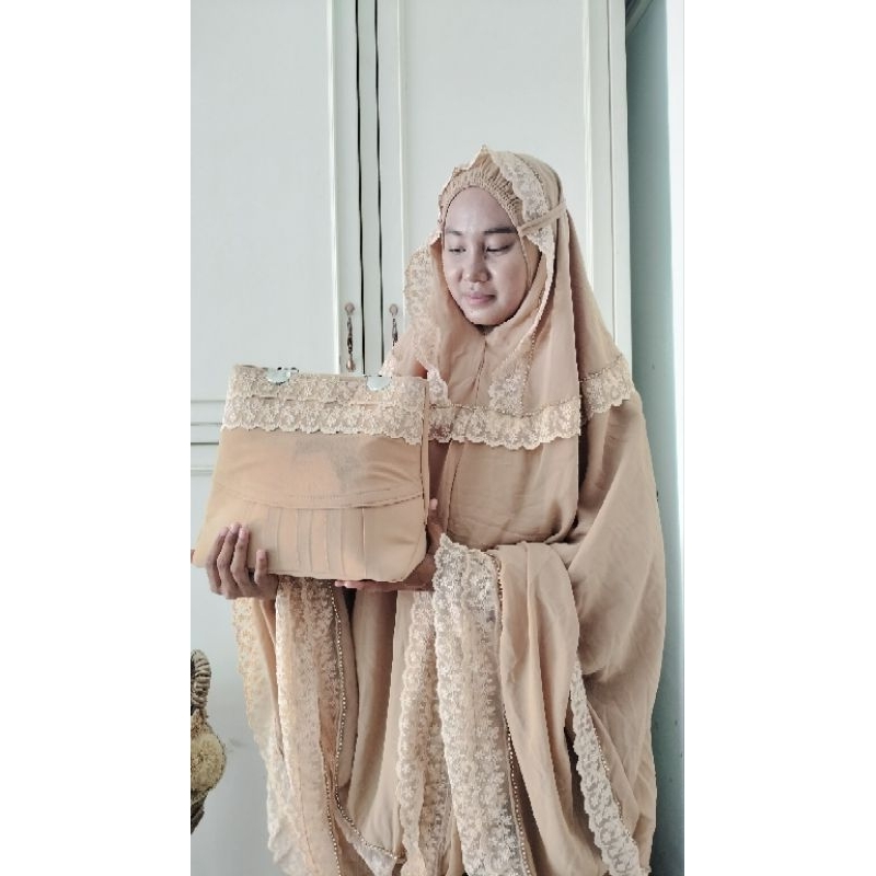 mukena jumbo mukena ceruty mukena mewah mukena renda.
