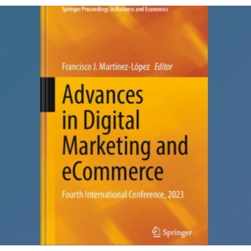 Buku Advances in Digital Marketing and eCommerce: Fourth International Conference, 2023