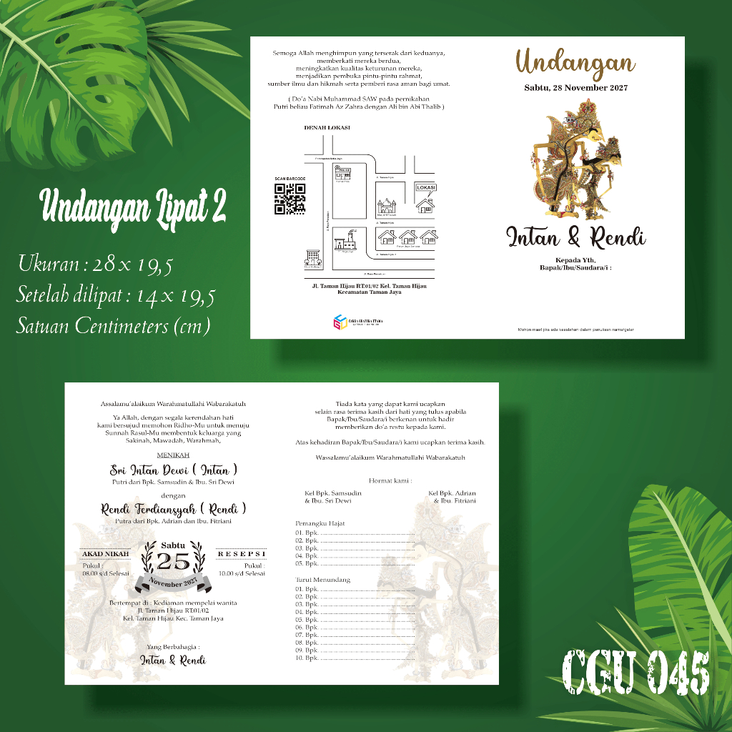 Undangan Pernikahan Custom Aestetic Murah Bandung