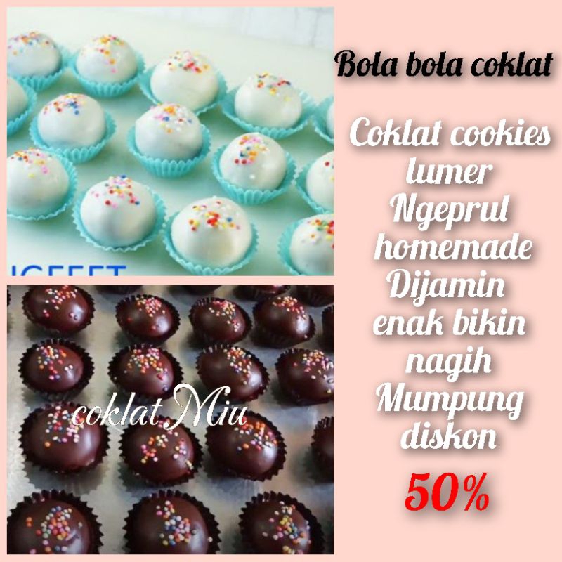 

BOLA BOLA COKLAT COOKIES LUMER * KEMASAN 500gr*