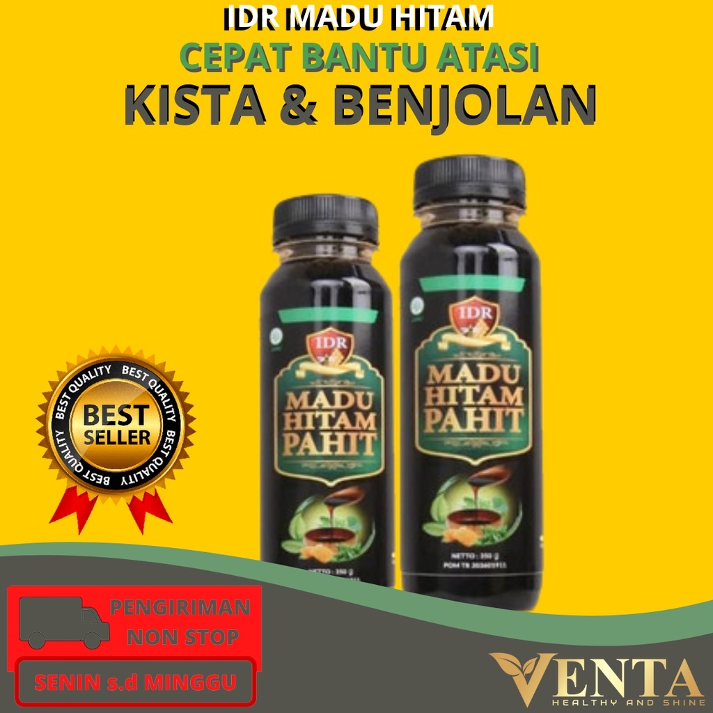 Idr Madu Hitam Pahit Obat Herbal Alami Untuk Mengatasi Kista Dan Benjolan Isi 350 Gram