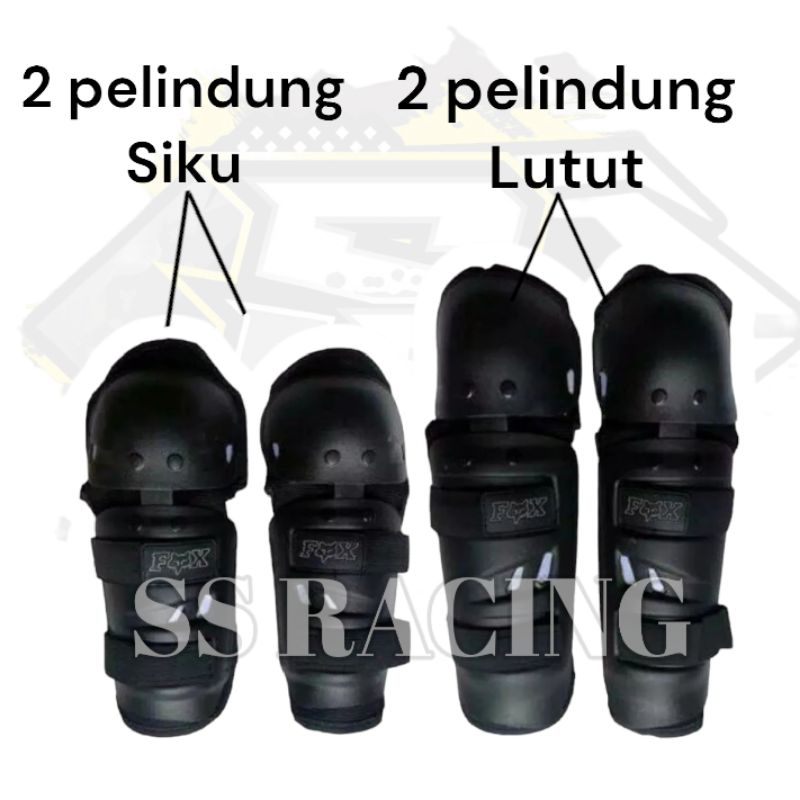 Terlaris Dekker knee protector deker siku dan lutut cross trail anak dewasa offroad motocross trabas