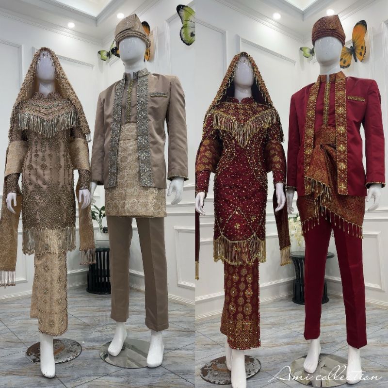 SALE KOTO GADANG COUPLE//DRESS WEDDING//GAUN AKAD//KEBAYA KOTO GADANG//KOTO GADANG ADAT MINANG