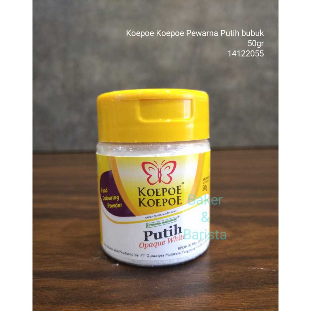 

Koepoe koepoe Pewarna Makanan Putih 50g Opaque white kupukupu 50 Gram