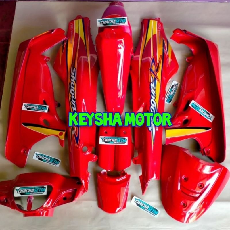 COVER BODY HALUS SHOGUN R NEW SHOGUN R 110 MERAH 2002