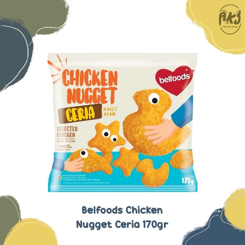 

Belfoods Chicken Nugget Ceria 170gr