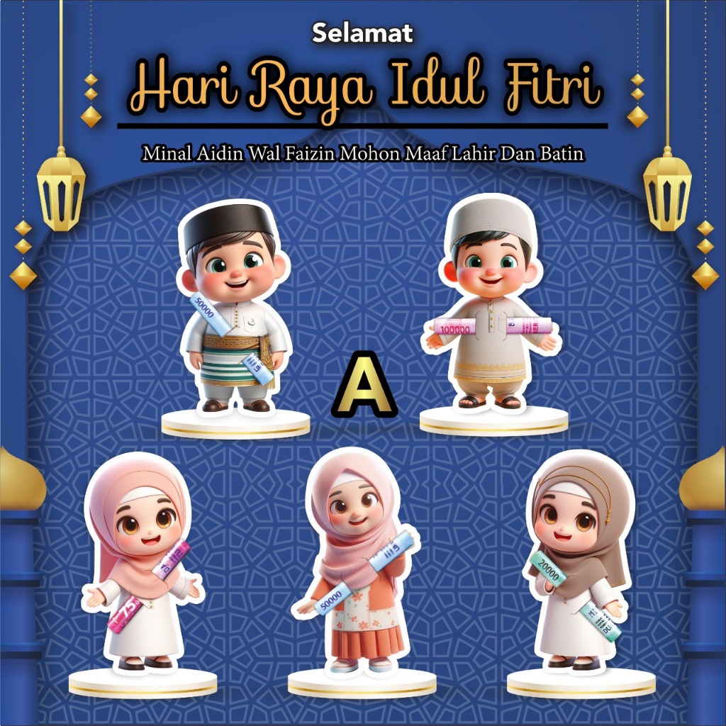 

Angpao Lebaran Karakter 3D Viral Amplop Lebaran Uang Selip Karakter Gemoy THR Peluk Lucu Gemes isi 10 pcs