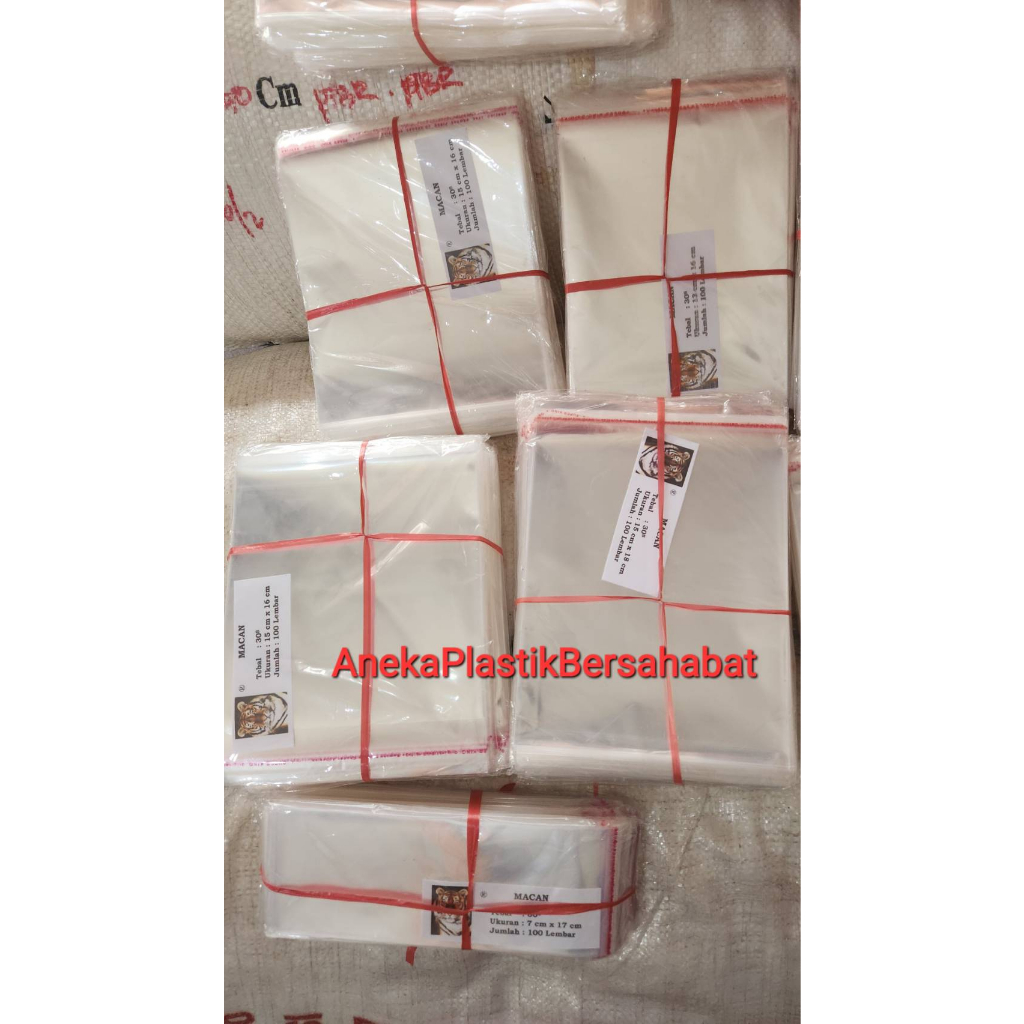 

plastik opp 13x16 , 15x16 , 15x18 , 11x22 , 12x22 , 13x22 ketebalan 0,3 , plastik undangan , plastik opp lem , plastik perekat