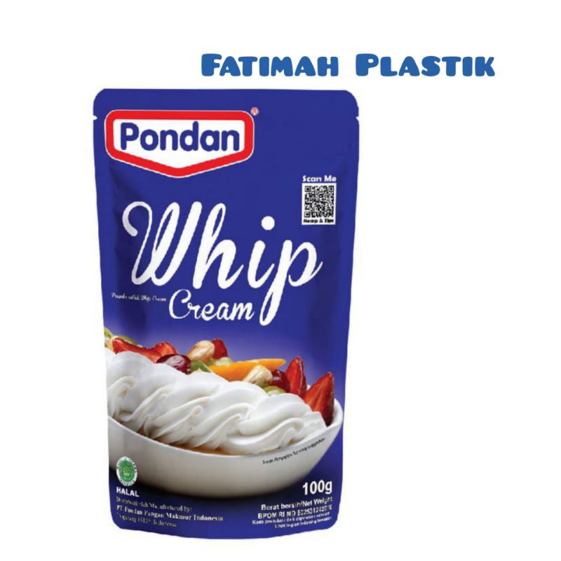 

Pondan Whip cream pouch 100 gram.