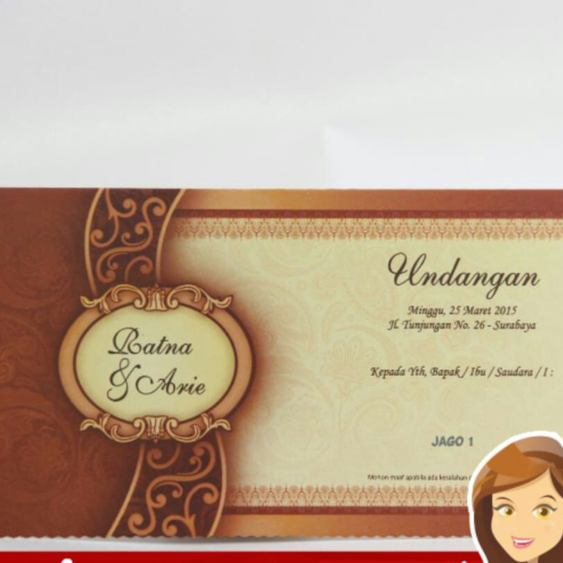 BLANGKO UNDANGAN MAKASSAR JAGO 1 | SABINA UNDANGAN