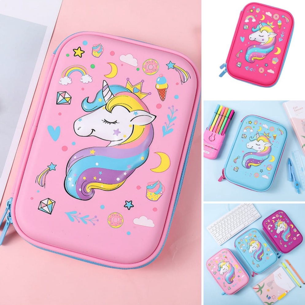 

Paling Ppular Tempat pensil ktak pensil 3 Unirn Penil ase tempat pensil Unirn Kepala ka anak perempuan unirn luu murah imprt berkualitas ZJF