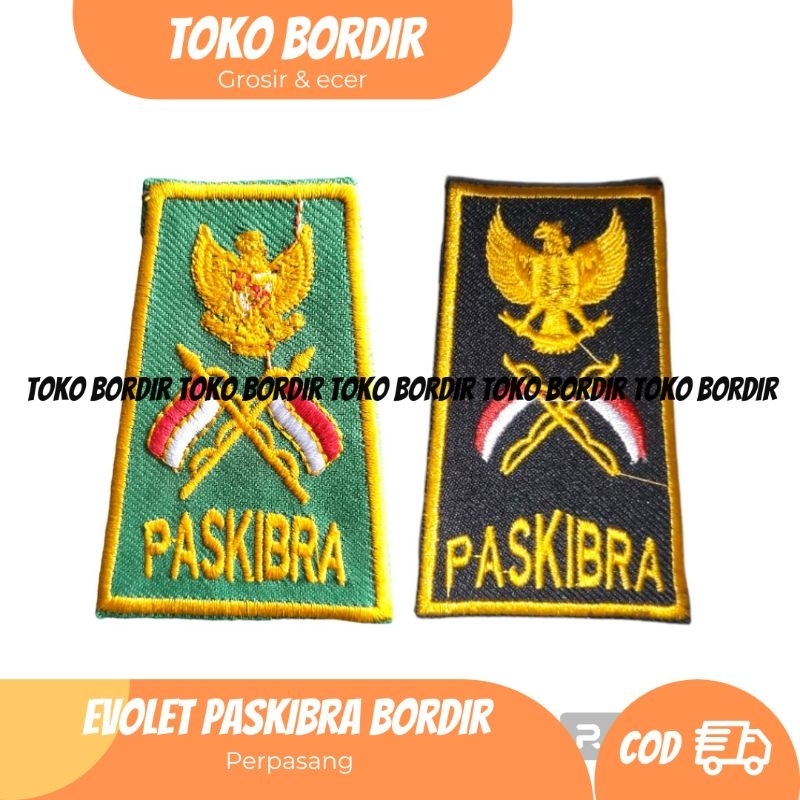 Evolet paskibra bordir perpasang