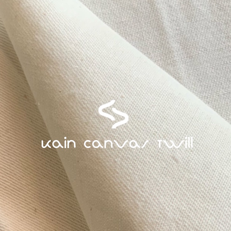 Direkomendasikan Bahan Kain Canvas Twill  Blacu Twill  Bahan Totebag  Premium Quality  5meter