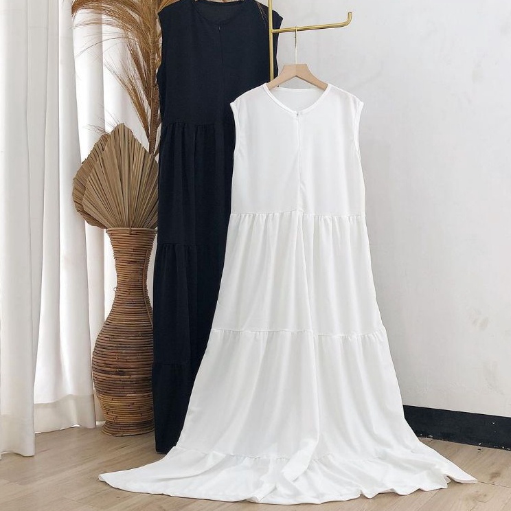 Banting harga Inner Dress Rempel Busui Inner Dress Tanpa Lengan Inner Dress Rayon Premium