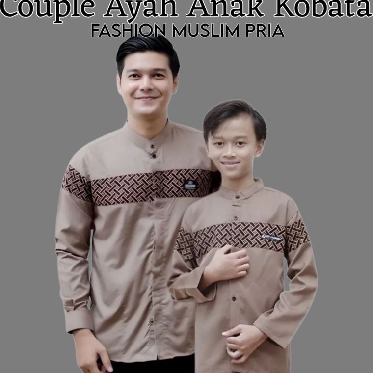 Harga Spesial Baju koko copel ayah dan anak laki2 KOBATA  bapak dan anak  Baju muslim ayah  Baju mus