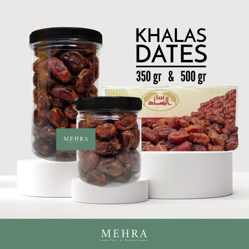 

KURMA KHALAS SAAD / GOLDEN / MESIR DATES TOPLES 350 gr / 500 gr
