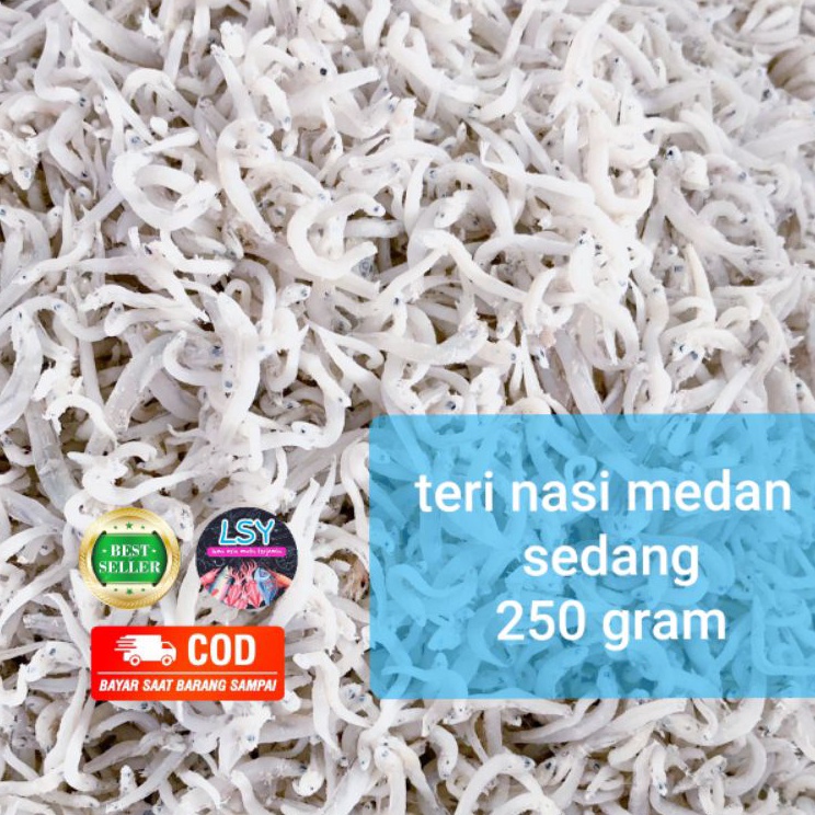 

Sedia Disini ikan asin teri nasi medan size sedang 25gr