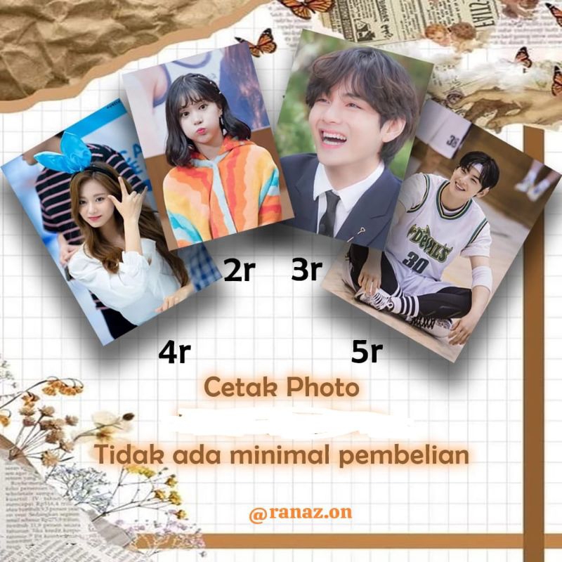 ISI 8 FOTO CETAK FOTO 2R ,3R ,4R ,5R