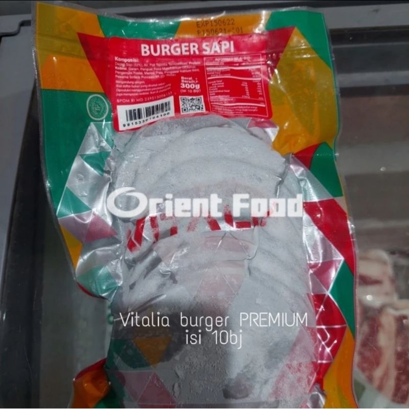 

Vitalia Burger Sapi PREMIUM isi 10bj 300gr