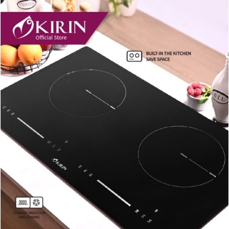 KIRIN KOMPOR TANAM INDUKSI PREMIUM 2 TUNGKU KIC 2502H